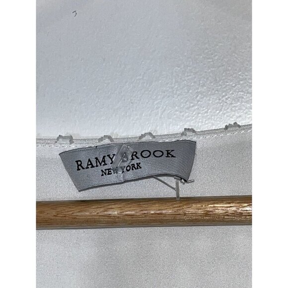 RAMY BROOK Simona White Clip Dot Mini Dress Smocked Bridal Bride Medium ($450) - Picture 5 of 9